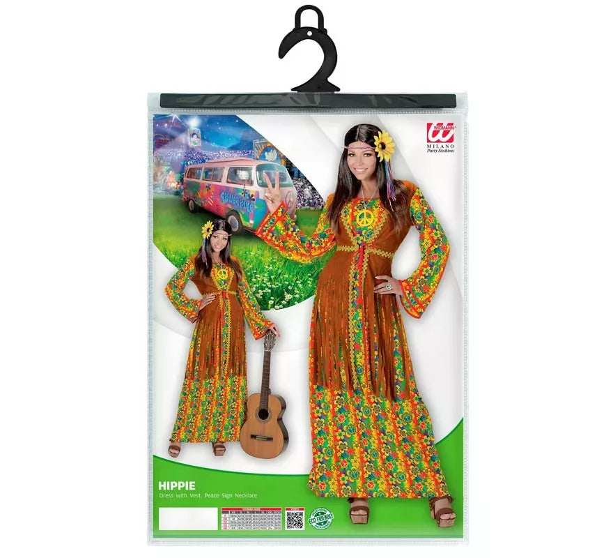 Disfraz de Hippie Símbolo de Paz para mujer