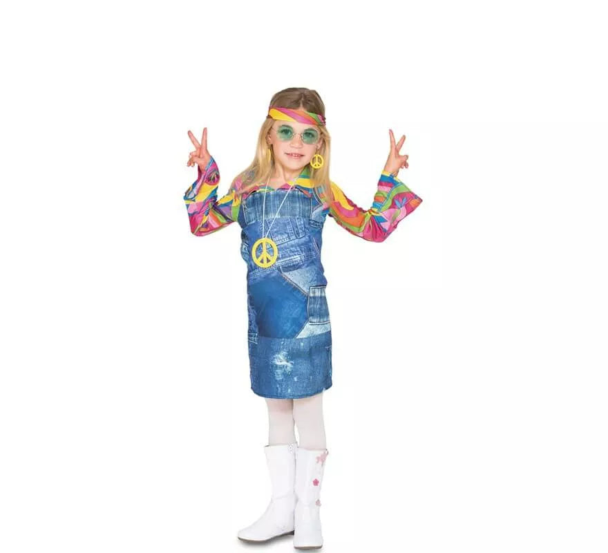 Translation missing: en.Disfraz de Hippie vaquera para niña