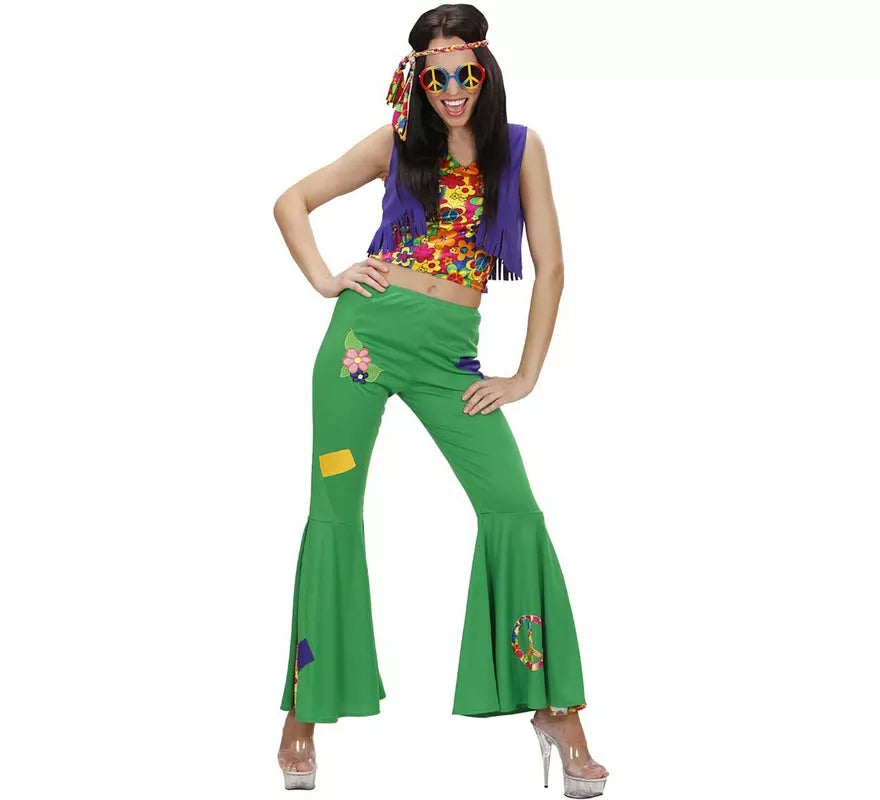 Translation missing: en.Disfraz de Hippie verde para mujer