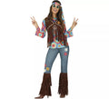 Disfraz de Hippy con Chaleco para mujer