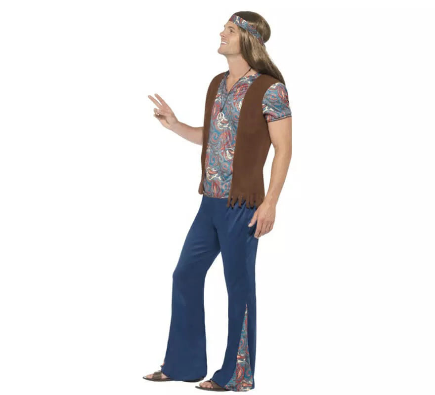 Translation missing: en.Disfraz de Hippy Multicolor para hombre