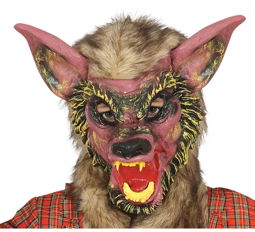 Disfraz de Hombre Lobo con colmillos para niño