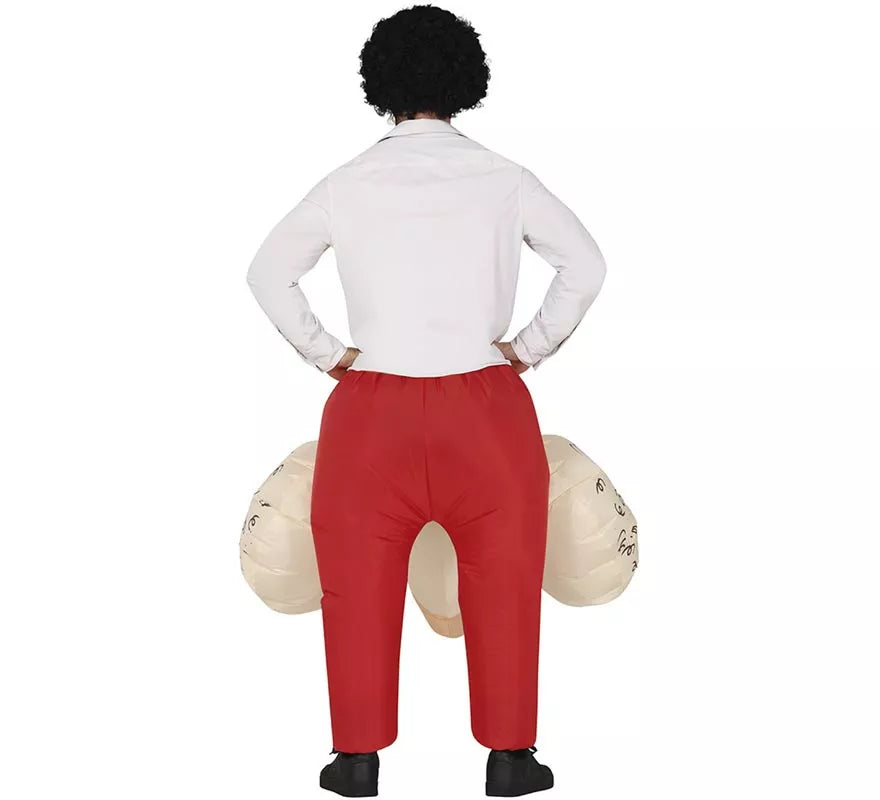 Disfraz de Huevón hinchable o inflable para hombre