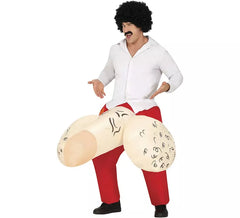 Inflatable Huevón costume for men