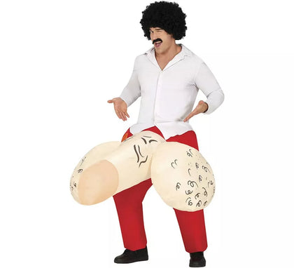 Disfraz de Huevón hinchable o inflable para hombre