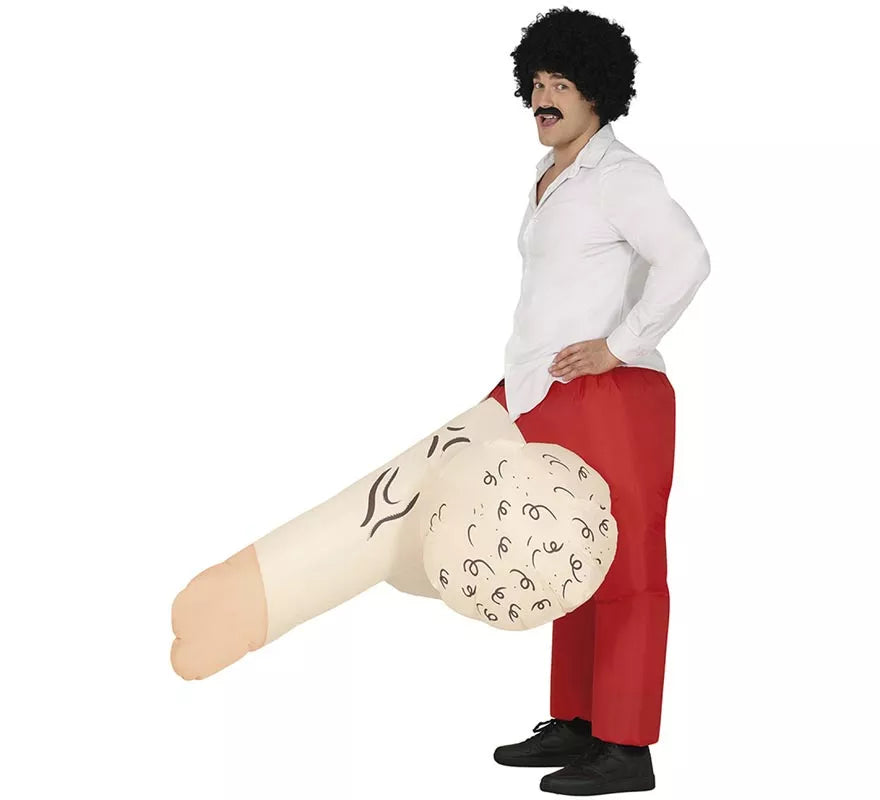 Disfraz de Huevón hinchable o inflable para hombre