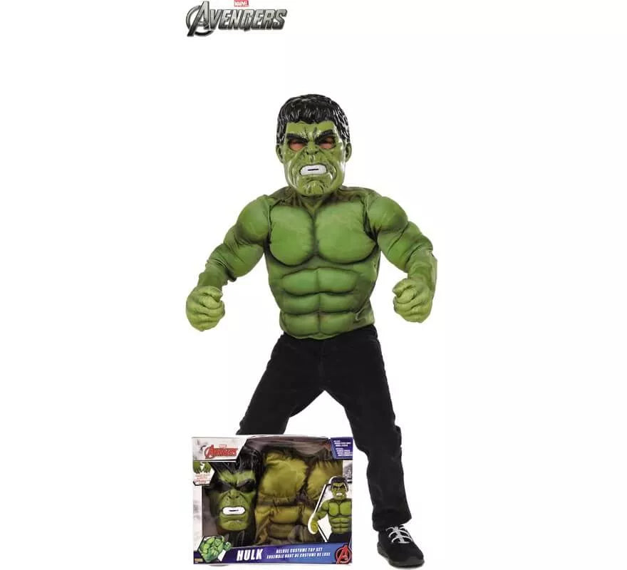 Translation missing: en.Disfraz de Hulk Avengers con Músculos para niño