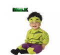 Disfraz de Hulk con gorro para bebé