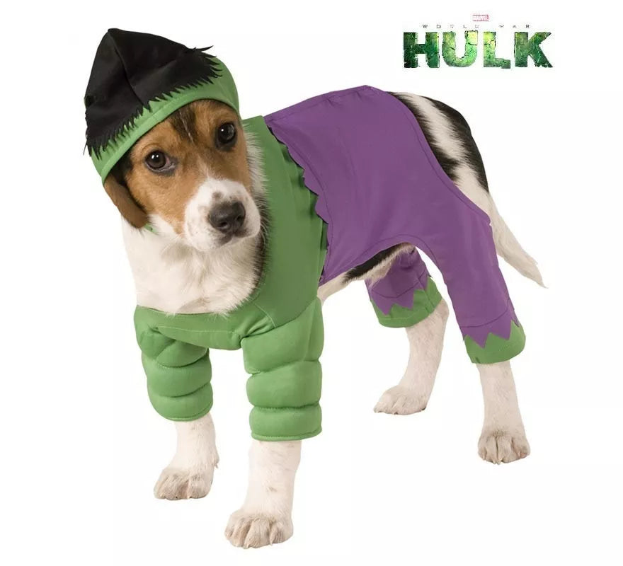 Translation missing: en.Disfraz de Hulk con gorro para perro