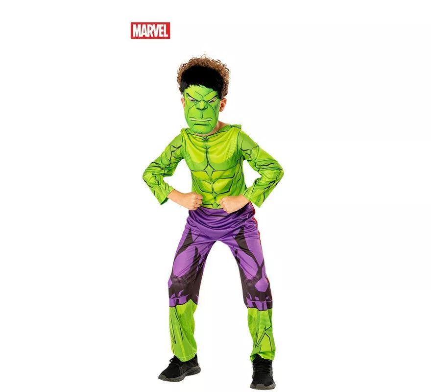 Translation missing: en.Disfraz de Hulk Green Col para niño