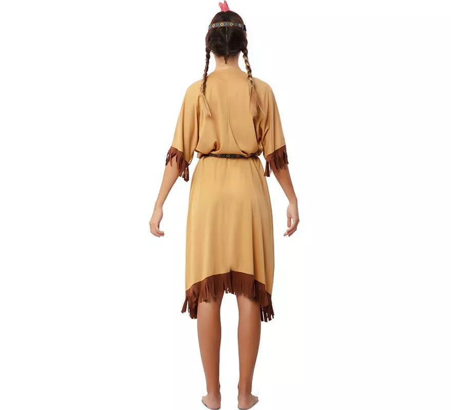 Translation missing: en.Disfraz de India Apache en vestido con tocado para mujer