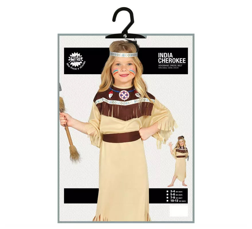 Disfraz de India Cherokee para Niñas