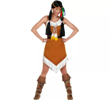 Disfraz de India Comanche con Vestido para mujer