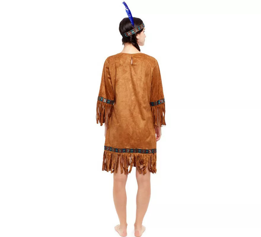 Disfraz de India marrón para mujer
