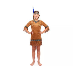 Brown India costume for girls