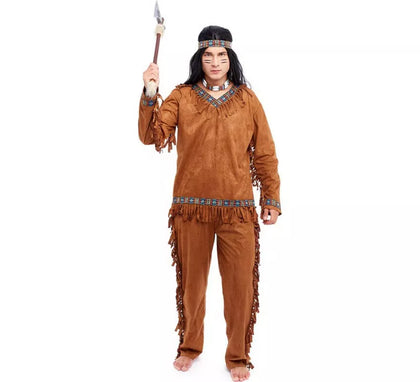Disfraz de Indio marrón para hombre