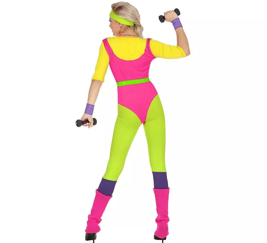 Translation missing: en.Disfraz de Instructora de Aerobics Años 80 para mujer