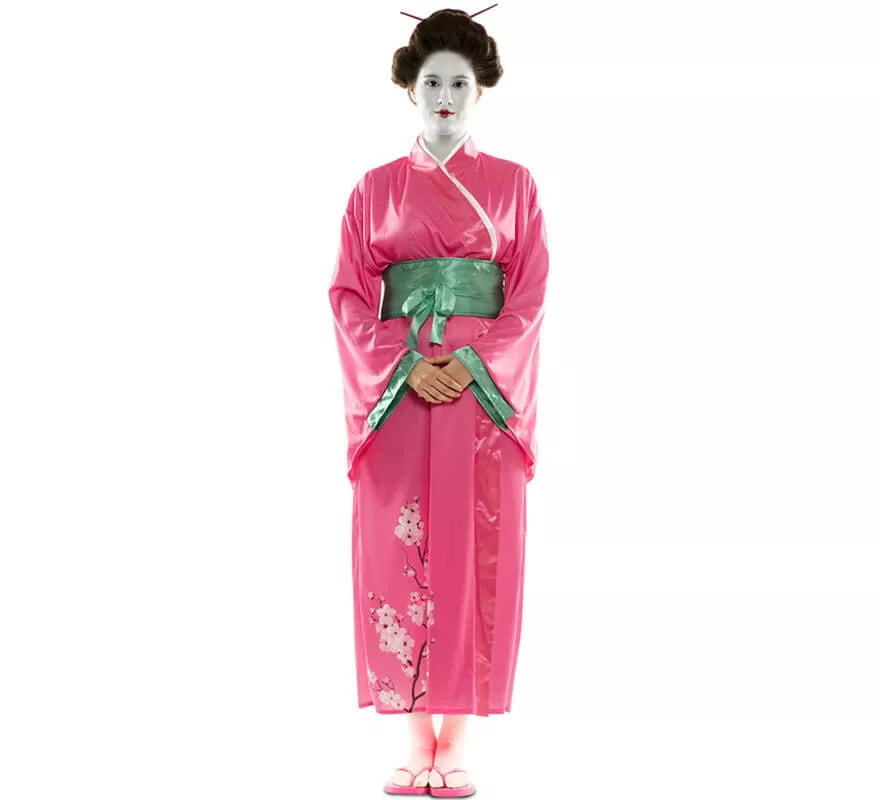 Disfraz de Japonesa Rosa para mujer