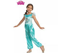 Disfraz de Jasmin traje azul clásico para niña