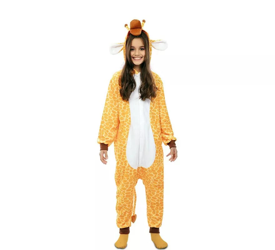 Translation missing: en.Disfraz de Jirafa Kugurumi con capucha y orejas para niños