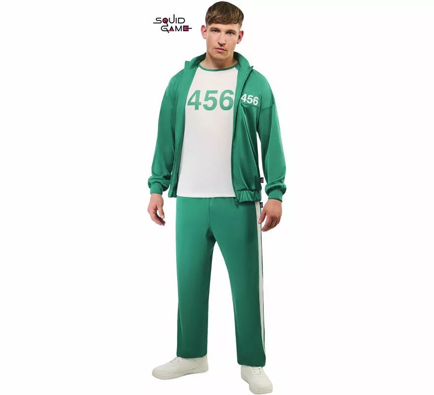 Disfraz de Jugador 456 del Juego del Calamar para hombre