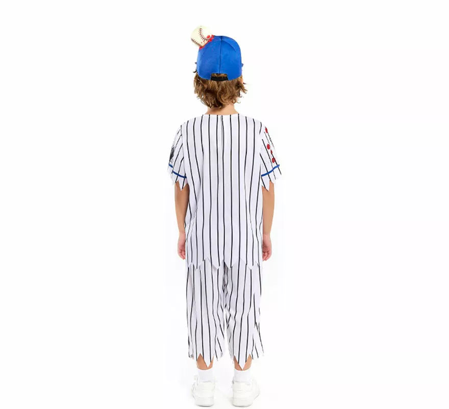 Disfraz de Jugador de Béisbol Zombie para niño