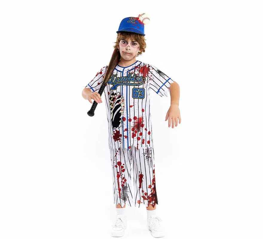 Translation missing: en.Disfraz de Jugador de Béisbol Zombie para niño
