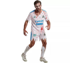 White Zombie Football Player Costume for Men