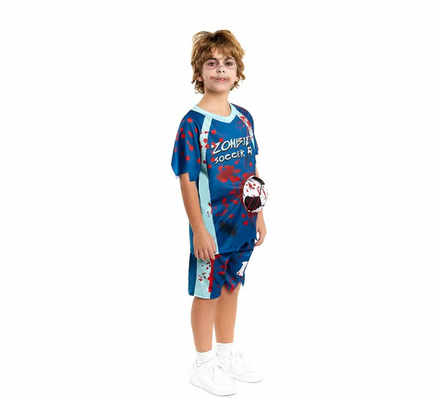 Disfraz de Jugador de Fútbol Zombie para niño