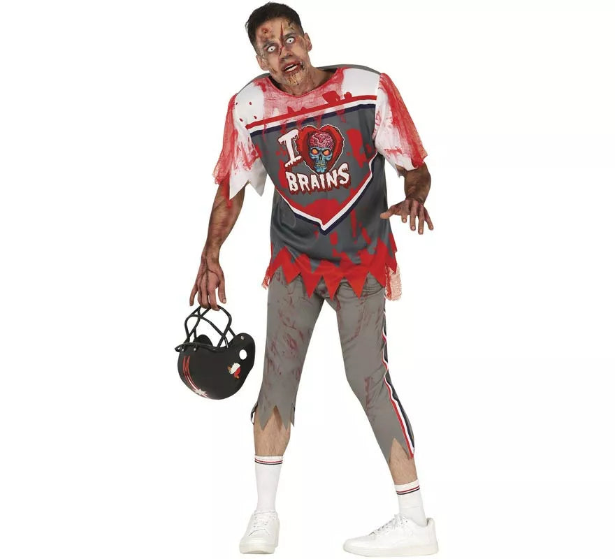 Disfraz de Jugador de Rugby Zombie para hombre