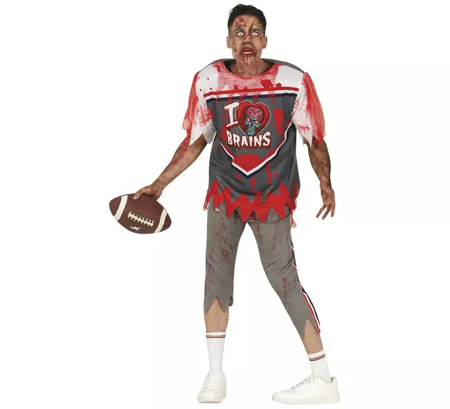 Disfraz de Jugador de Rugby Zombie para hombre