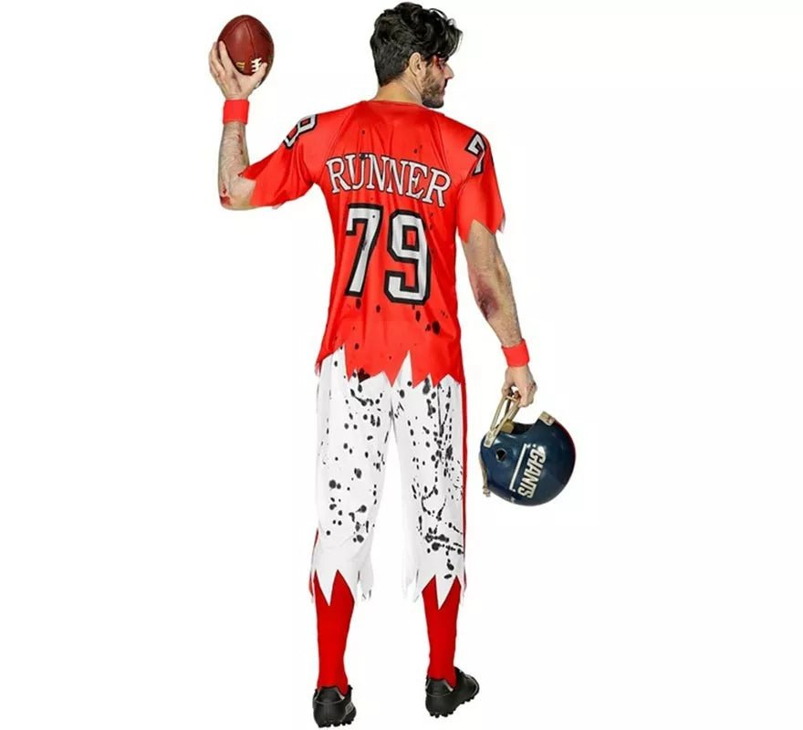 Disfraz de Jugador de Rugby Zombie para hombre