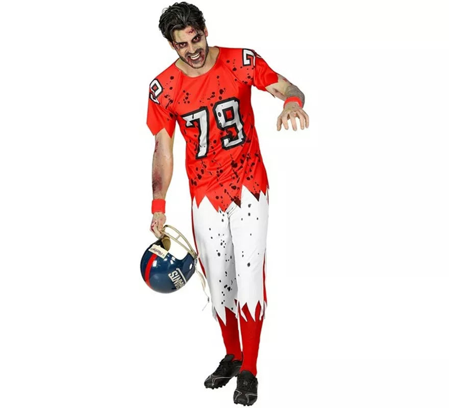 Disfraz de Jugador de Rugby Zombie para hombre