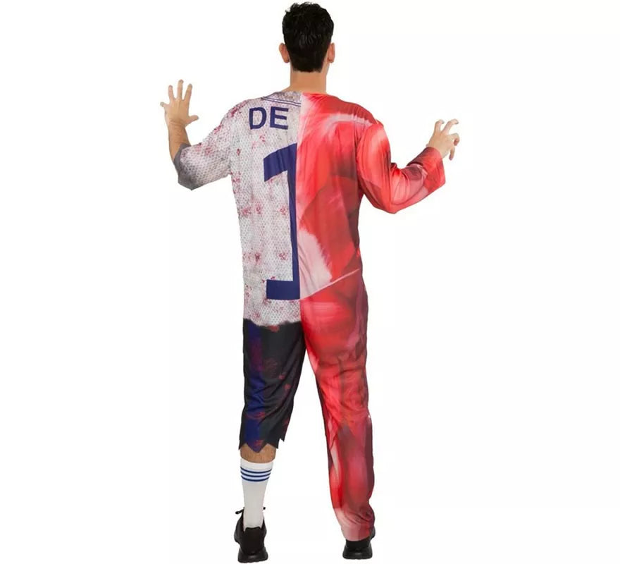Disfraz de Jugador Zombie número uno para hombre