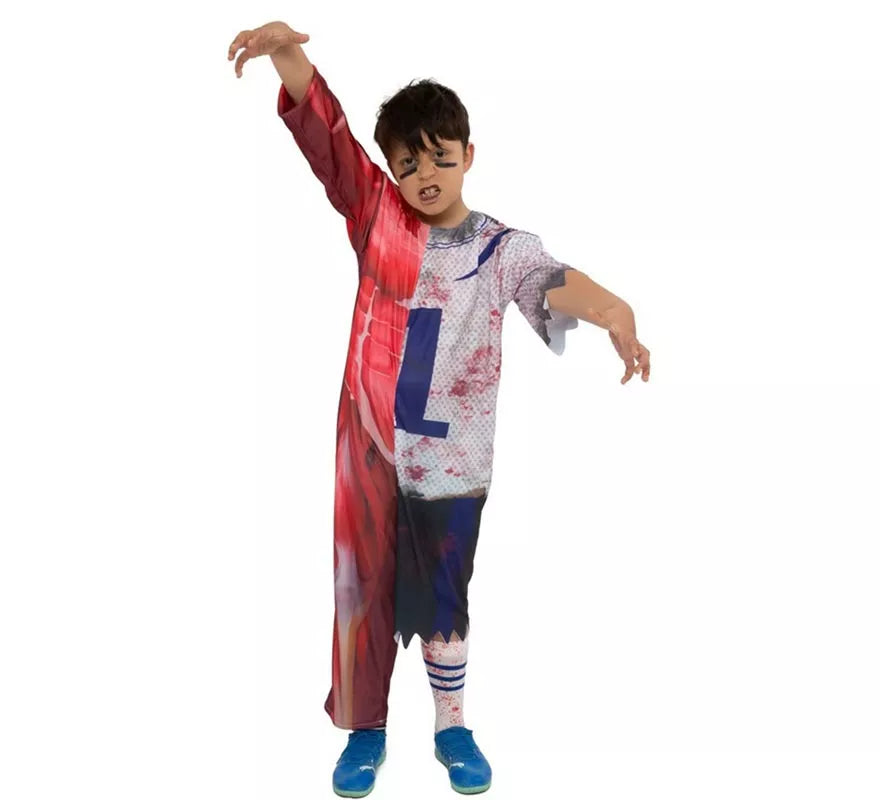 Disfraz de Jugador Zombie número uno para niño