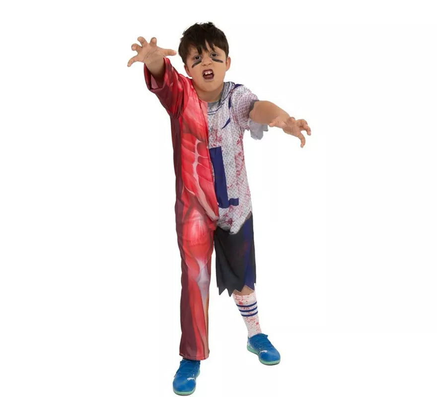 Disfraz de Jugador Zombie número uno para niño