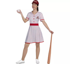 Vintage 50s Baseball Player Costume for Women