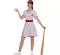 Disfraz de Jugadora de Baseball Vintage años 50 para mujer
