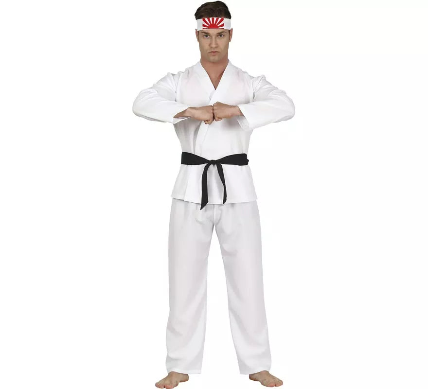 Translation missing: en.Disfraz de Karateca Blanco para Hombre