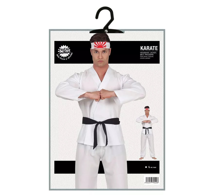 Translation missing: en.Disfraz de Karateca Blanco para Hombre