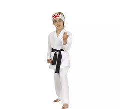 Costume da combattente di karate bianco per bambino