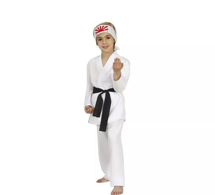 Disfraz de Karateca Blanco para niño