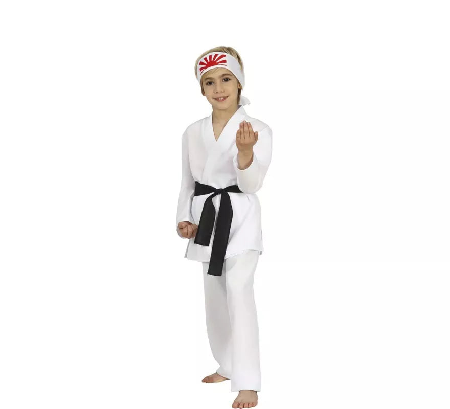 Disfraz de Karateca Blanco para niño