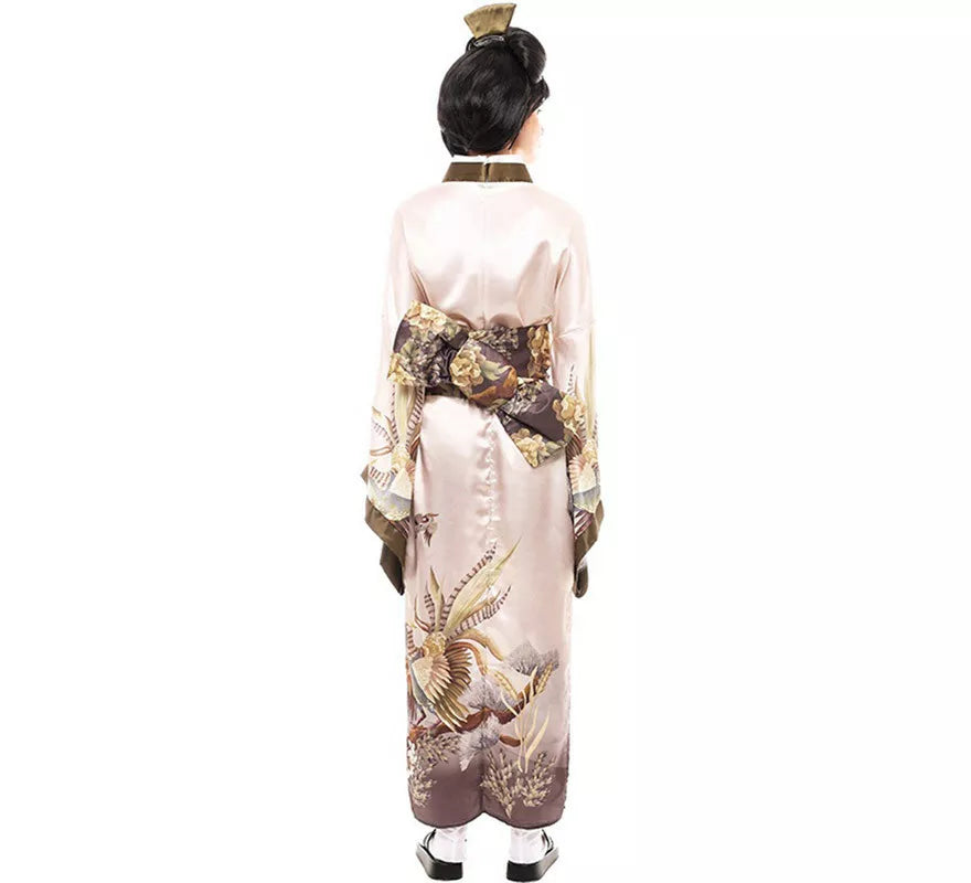 Disfraz de Kimono Japonés Tradicional color pastel para mujer
