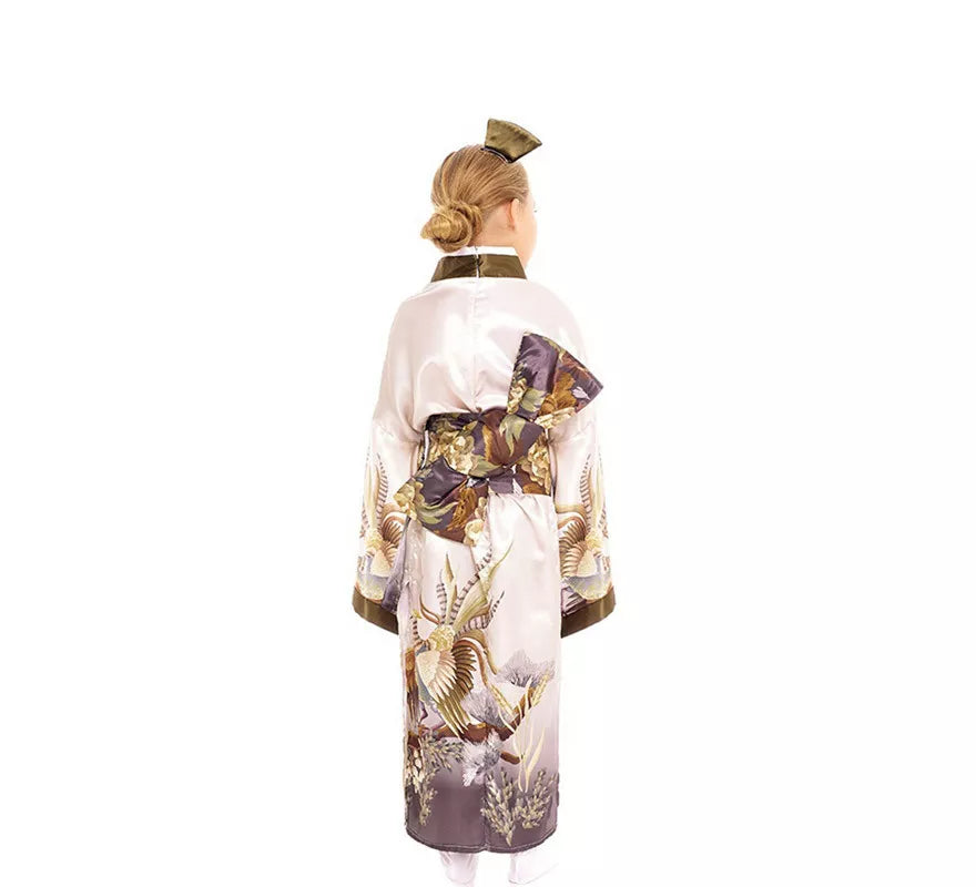 Translation missing: en.Disfraz de Kimono Japonés Tradicional color pastel para niña