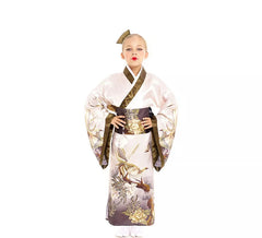 Pastel traditional Japanese Kimono costume for girl