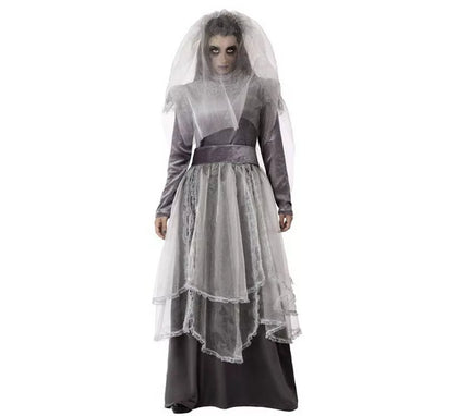 Disfraz de La Llorona gris para mujer
