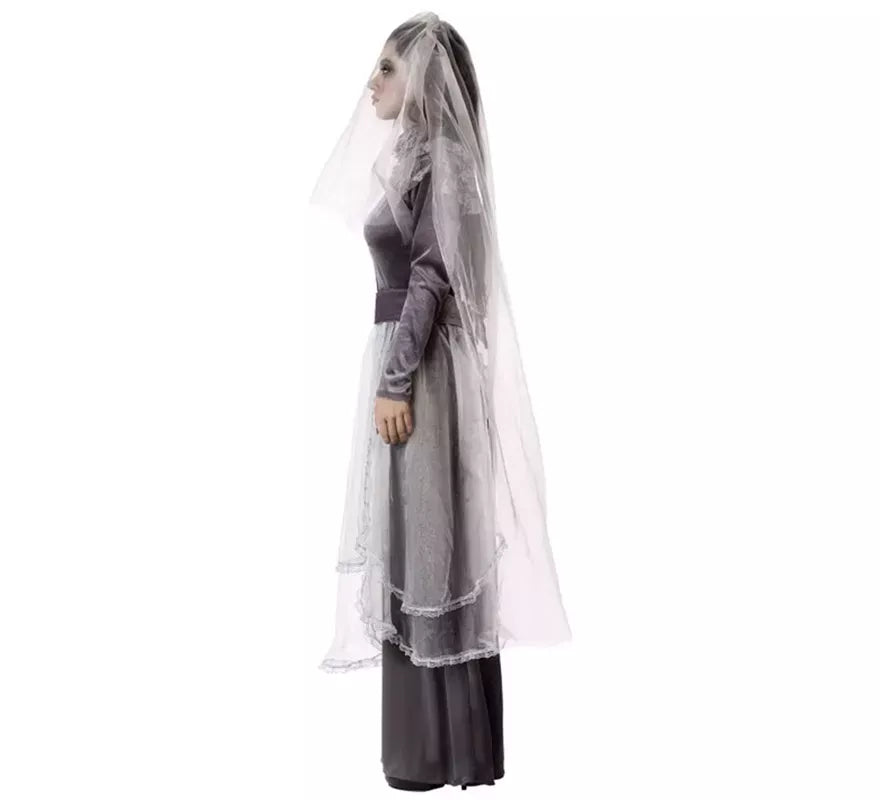 Disfraz de La Llorona gris para mujer