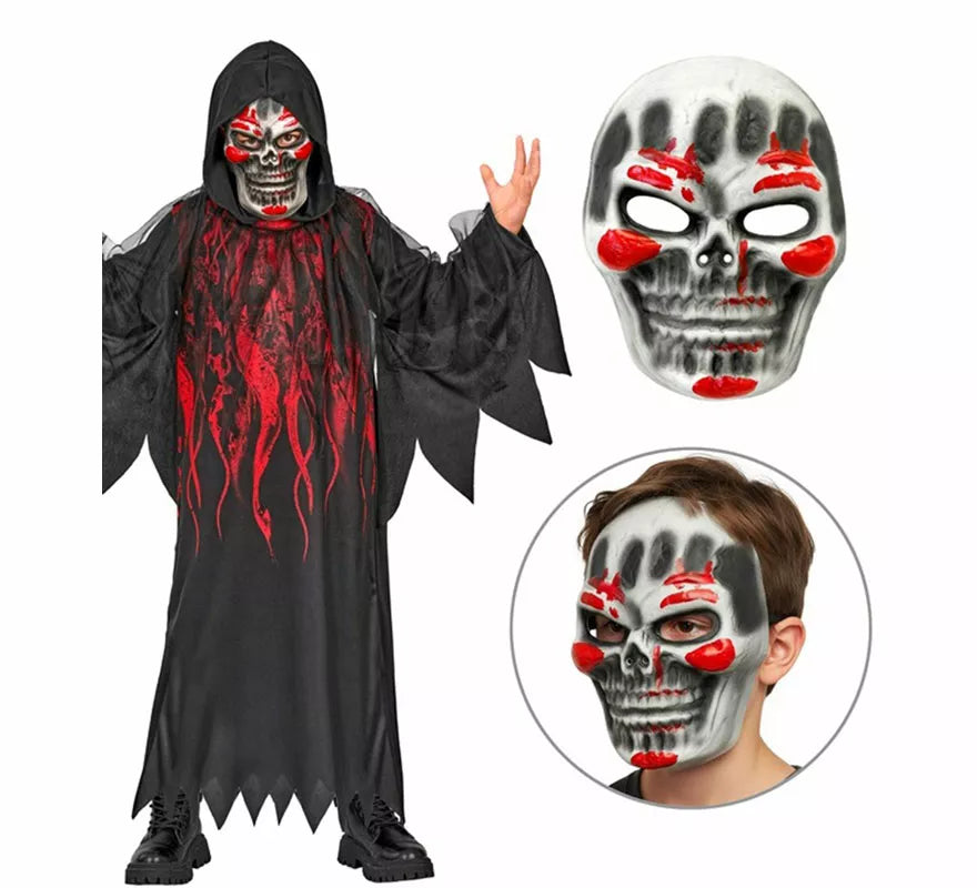 Translation missing: en.Disfraz de la Muerte Ardiente con Máscara para niños
