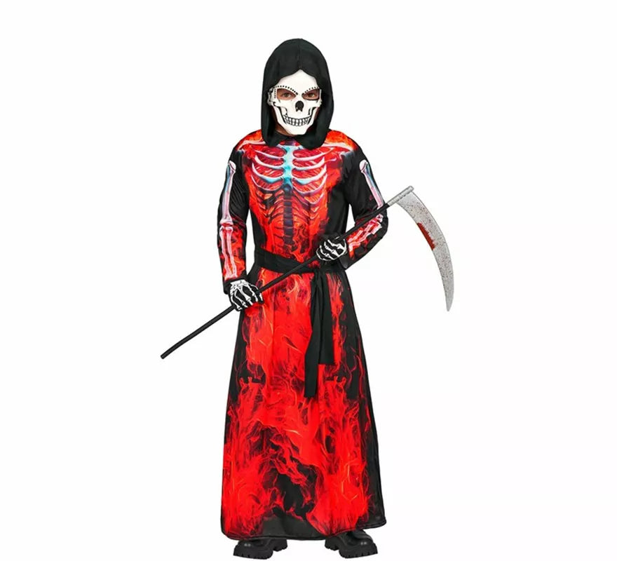 Disfraz de la Muerte Ardiente para niños